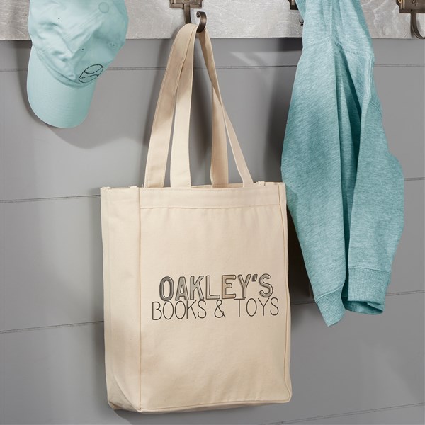 Ombre Name Personalized Canvas Tote Bags  - 37711