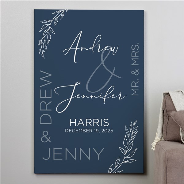 Elegant Couple Personalized Canvas Print  - 37831