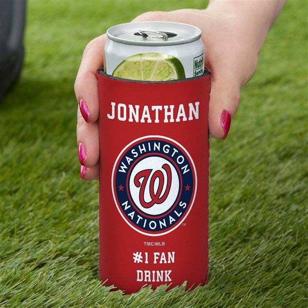 Washington Nationals Personalized Slim Can Holder MLB Baseball - 37870