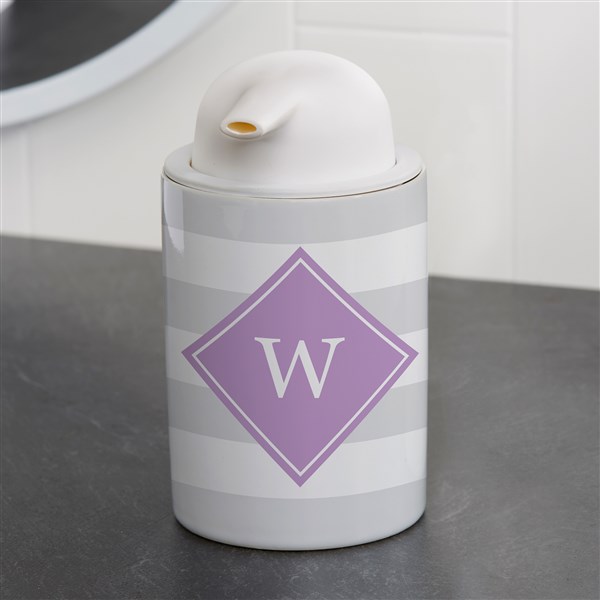 Personalized Ceramic Soap Dispenser - Classic Initial - 38131