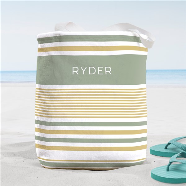 Turkish Stripes Personalized Beach Bag  - 38262