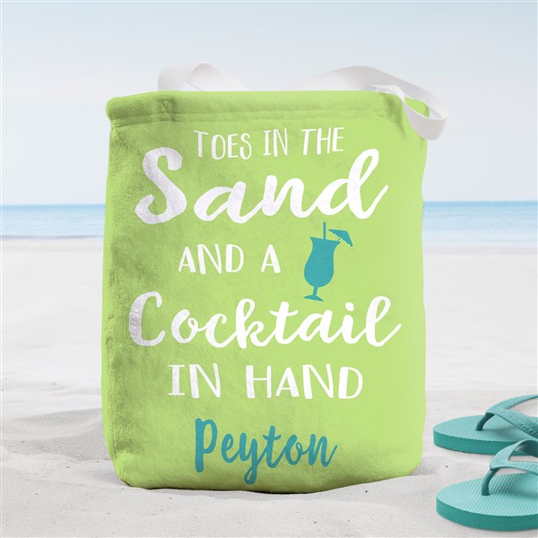 Toes in the Sand Personalized Beach Bag  - 38268