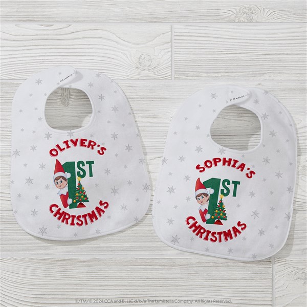 The Elf on the Shelf Personalized Baby Bibs  - 38721