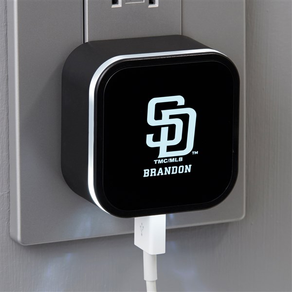 MLB San Diego Padres Personalized LED Triple Port USB  - 38960