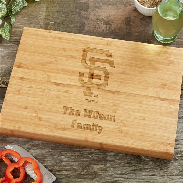 MLB San Francisco Giants Personalized Bamboo Cutting Board  - 39070