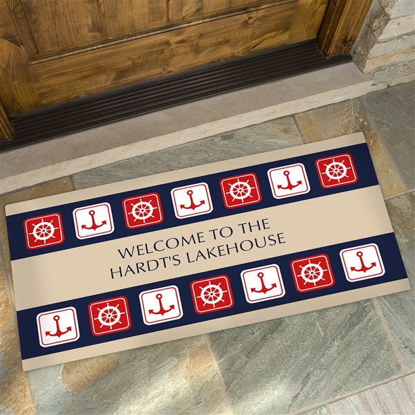 Personalized Nautical Doormat - Sailing Theme - 3910