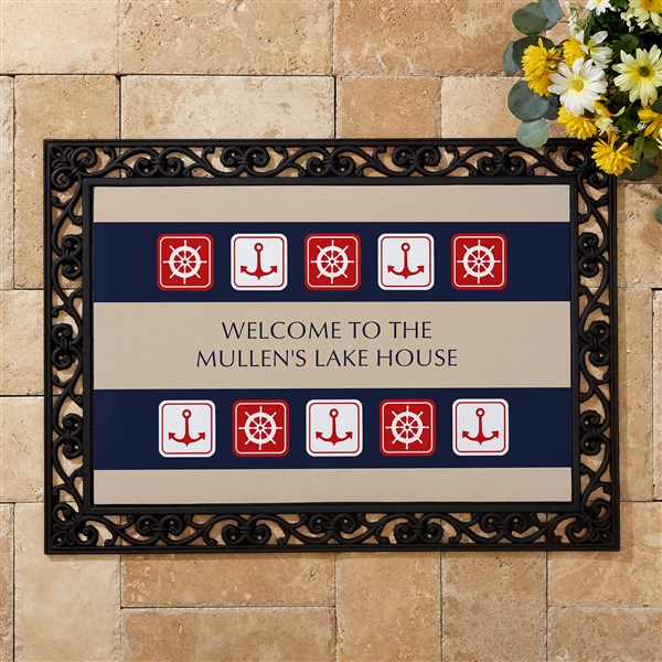 Personalized Nautical Doormat - Sailing Theme - 3910