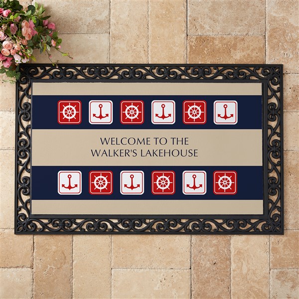 Personalized Nautical Doormat - Sailing Theme - 3910