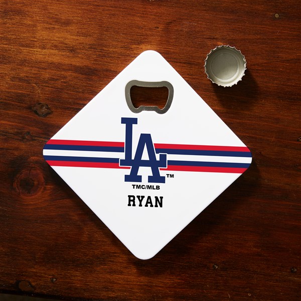 MLB Los Angeles Dodgers Personalized Bottle Opener Coaster  - 39409