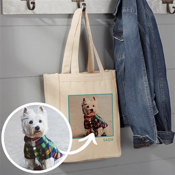 Cartoon Yourself Personalized Photo Canvas Tote Bags  - 39890