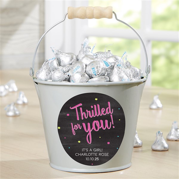 Congratulation Personalized Metal Treat Buckets - 44217