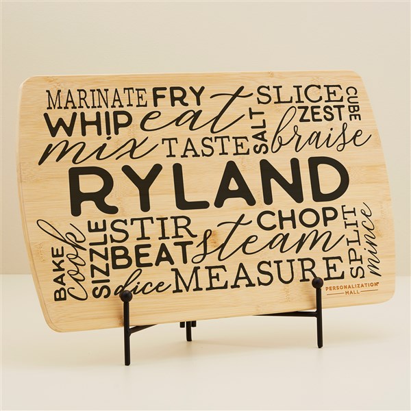 Kitchen Talk Personalized Wood Cutting Board  - 44629