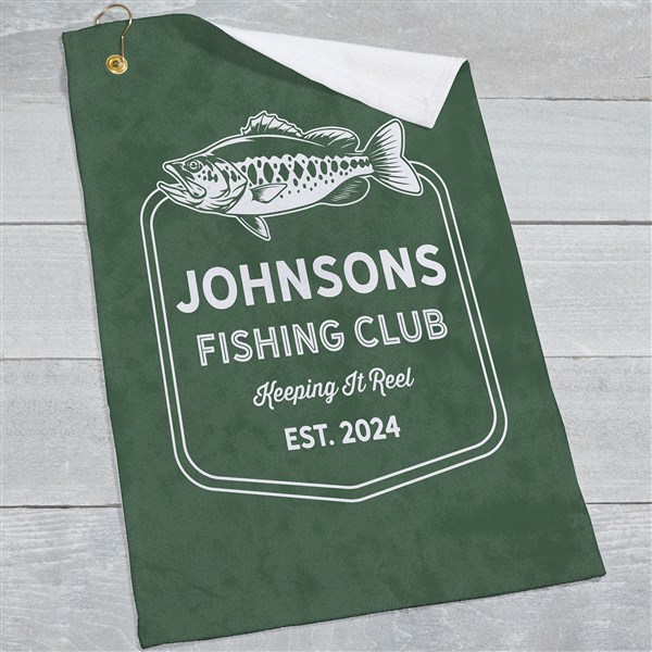Fishing Club Personalized Towel - 45657