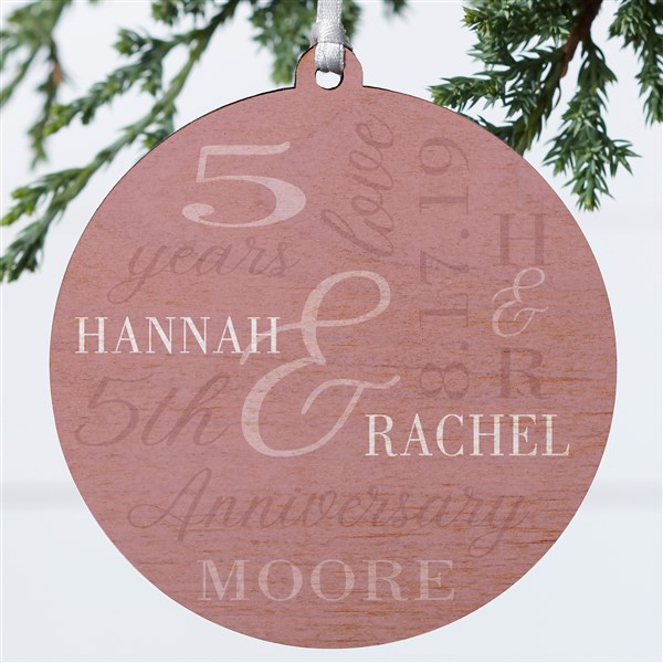 Eternal Love Personalized Anniversary Ornaments - 47332