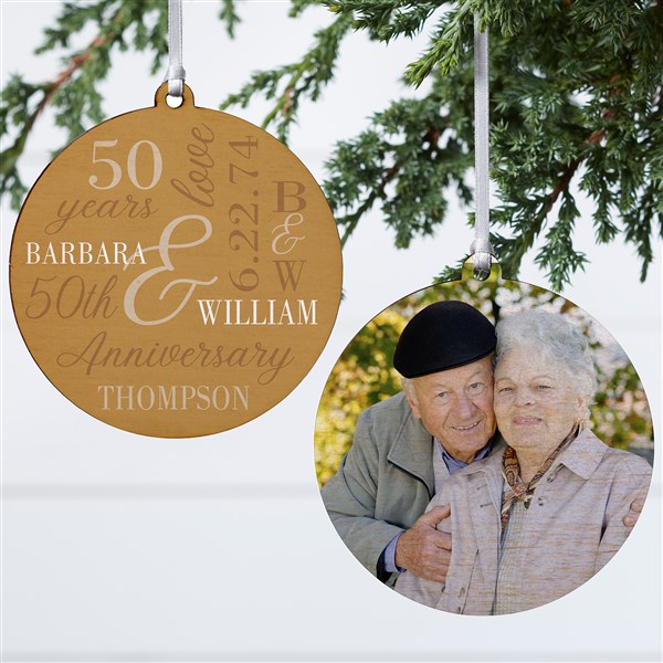 Eternal Love Personalized Anniversary Ornaments - 47332