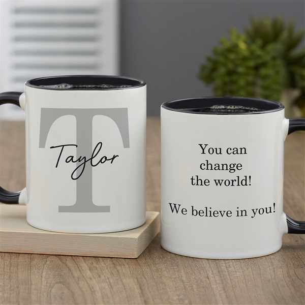 Simple Signature Personalized Coffee Mugs - 48074