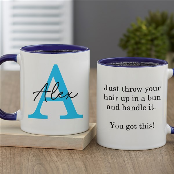 Simple Signature Personalized Coffee Mugs - 48074