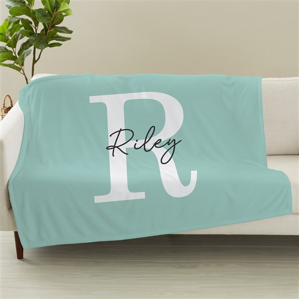 Signature Initial Personalized Blankets - 48082