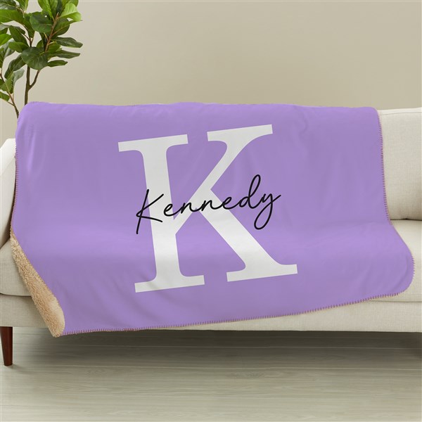 Signature Initial Personalized Blankets - 48082