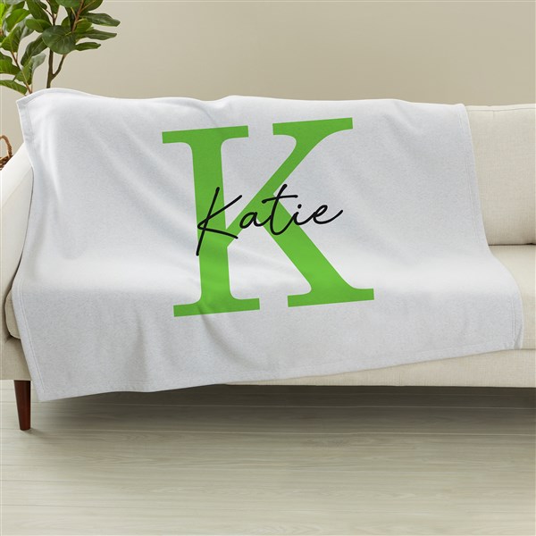 Signature Initial Personalized Blankets - 48082