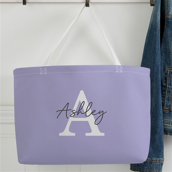 Simple Signature Personalized Tote Bag - 48086