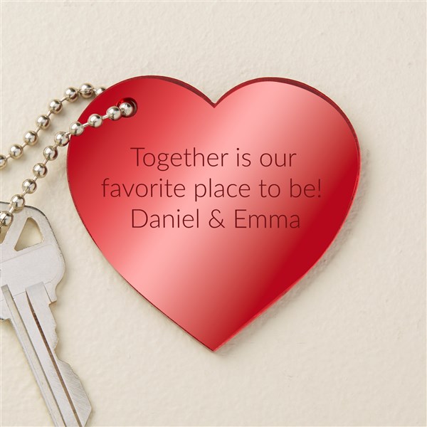 Write Your Own Personalized Heart Keychain  - 48850