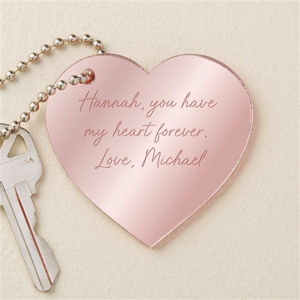 Write Your Own Personalized Heart Keychain  - 48850