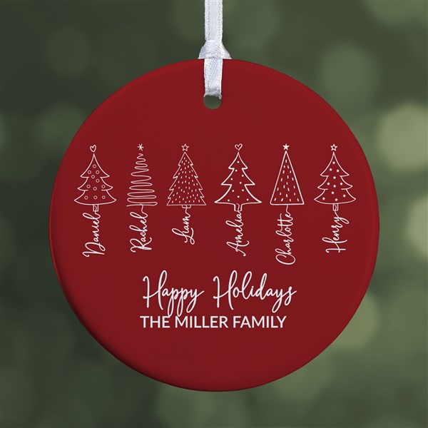 Scripted Christmas Tree Personalized Ornament - 49262