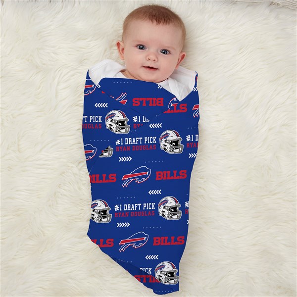 NFL Buffalo Bills Personalized Baby Hat & Receiving Blanket Set  - 49310