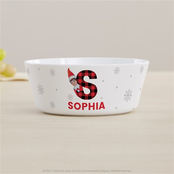 The Elf on the Shelf Plaid Personalized Kids Dinnerware - 49582