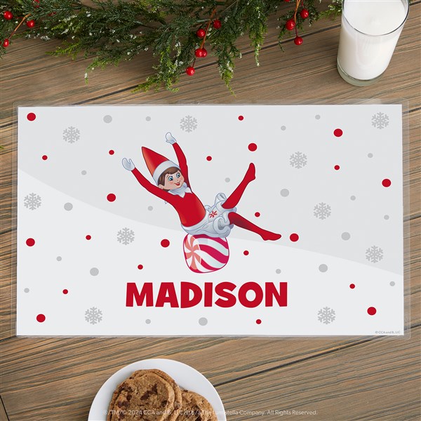 The Elf on the Shelf® Personalized Laminated Christmas Placemat - 50075