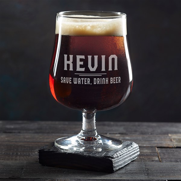 Classic Man Personalized Belgium Craft Beer Glass - 50278