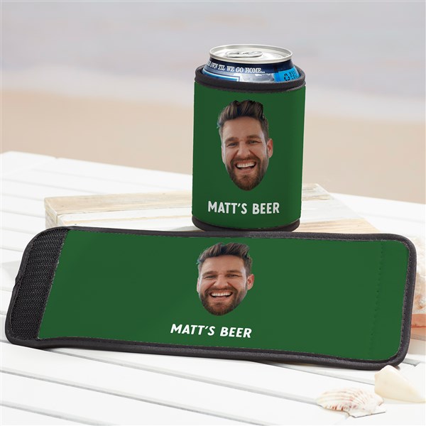 Photo Face Cutout Personalized Can & Bottle Wrap - 50293