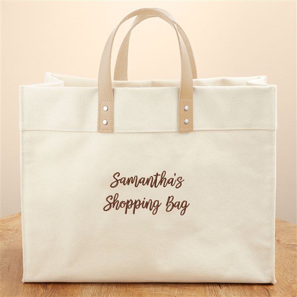 Write Your Own Embroidered Canvas Tote Bag  - 50449