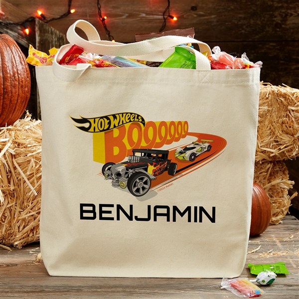 Hot Wheels Personalized Halloween Canvas Tote Bags  - 50507