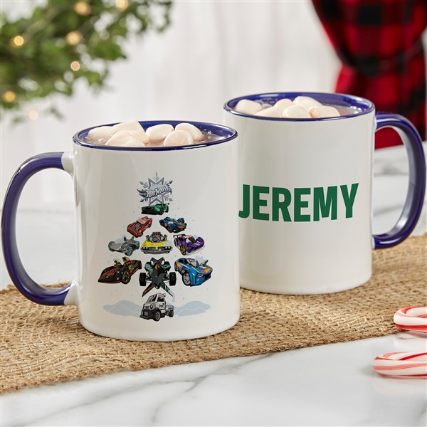 Hot Wheels Cars Personalized Holiday Mugs - 50519