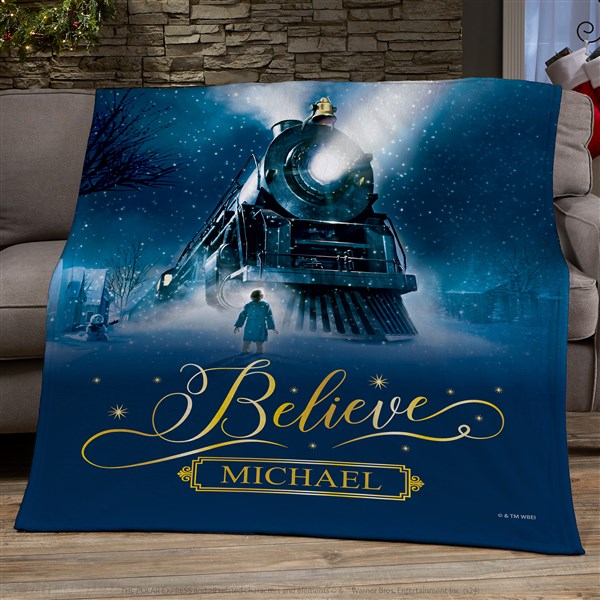 Polar Express Personalized Holiday Blankets - 51733