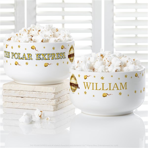 Polar Express Personalized Christmas Snack Bowl  - 51739