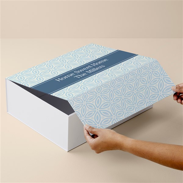 Custom Pattern Personalized Keepsake Memory Box  - 51909