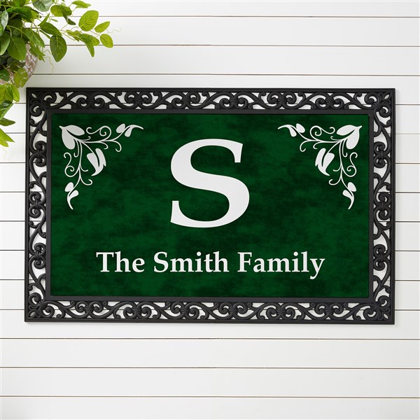 Personalized Family Doormats - Elegant Monogram - 7198