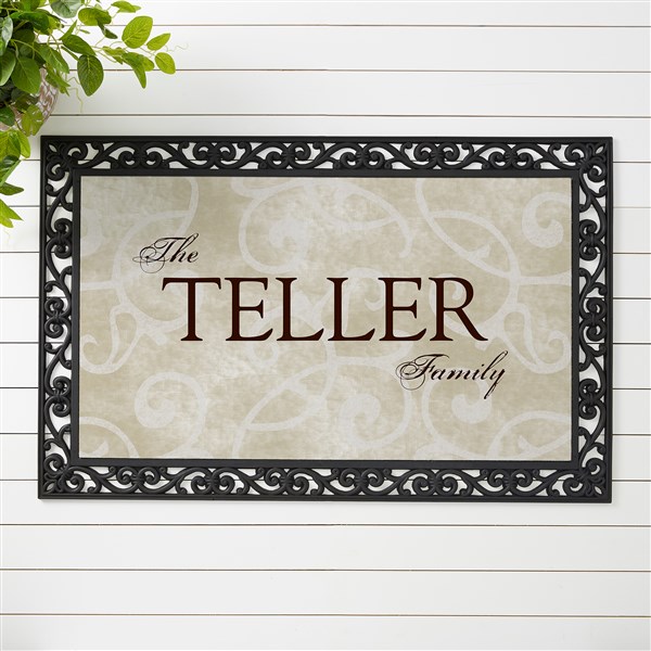 Personalized Doormats - Family Name Welcome Mat - 9927