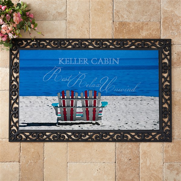 Custom Personalized Beach Door Mat - 9930