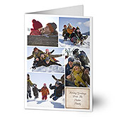 Photo Collage Personalized Digital Photo Christmas Cards - 6186