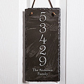 House Number Personalized Slate Address Plaque - 7105