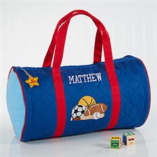 Boys Personalized Sports Duffel Bag  Travel Case - 7348