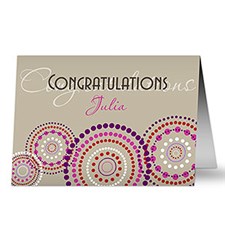 Congratulations Personalized Greeting Cards - 7477